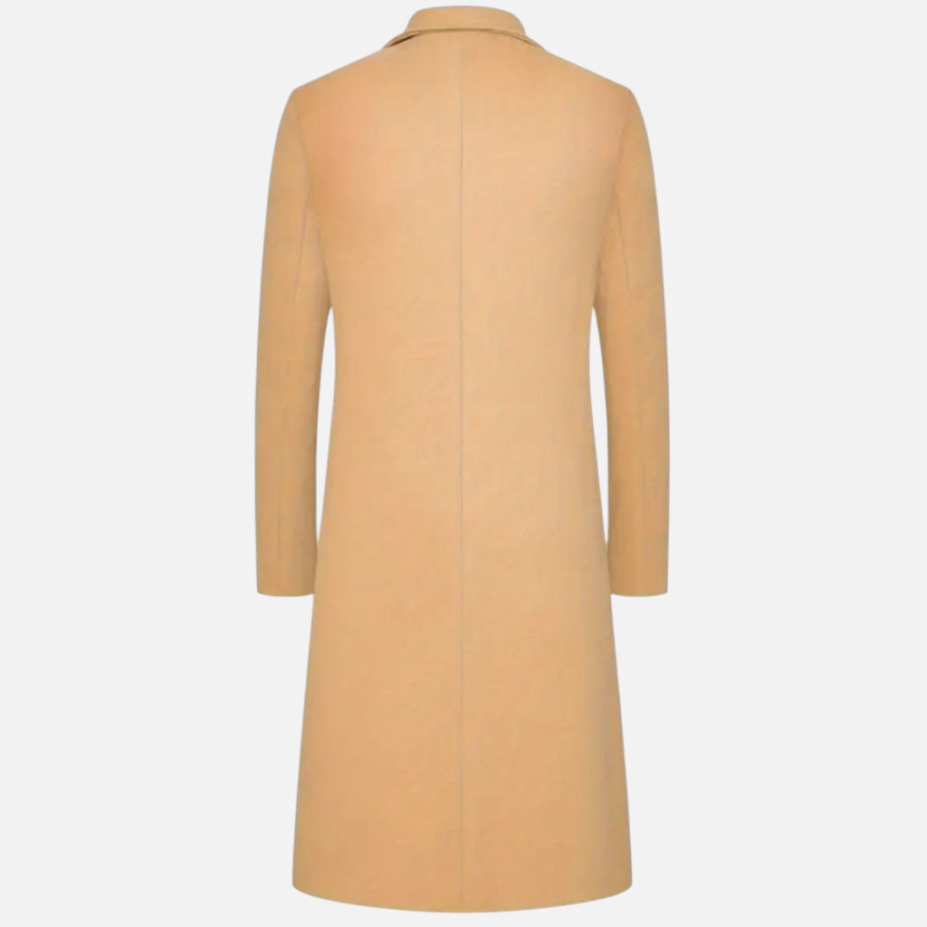 Aiden | Men's Knee-Length Coat With Pockets And Long Sleeve | Classic