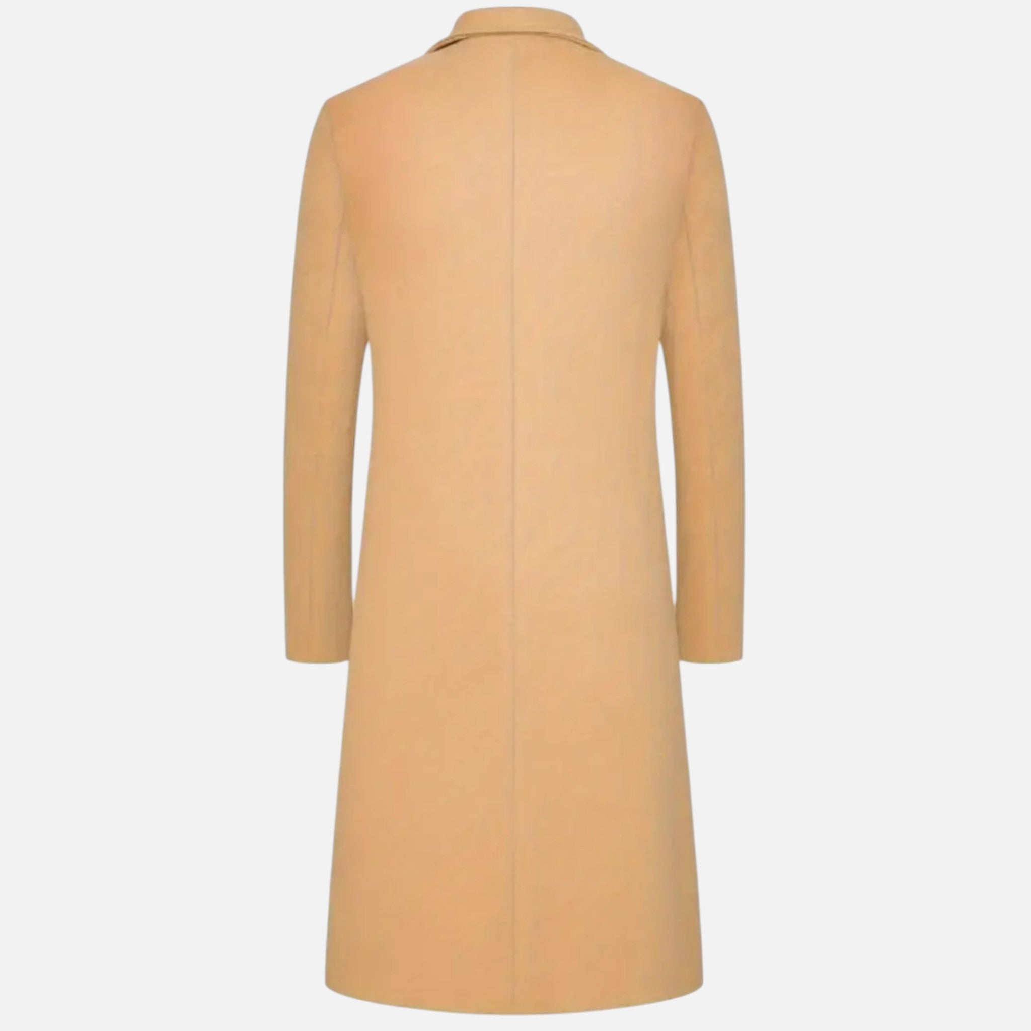 Aiden | Men's Knee-Length Coat With Pockets And Long Sleeve | Classic