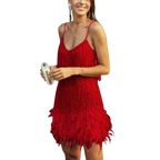 Anja | Women Cocktail Dress With Flared Skirt And V-Neckline | Party Style