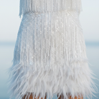 Anja | Women Cocktail Dress With Flared Skirt And V-Neckline | Party Style