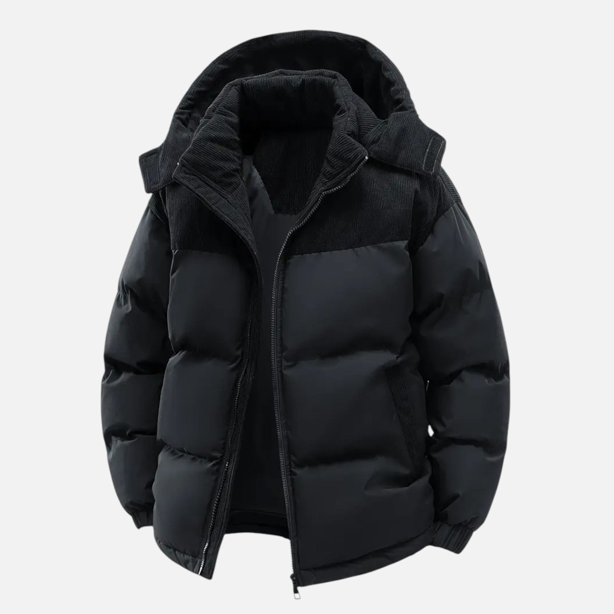 Archer | Men's Colour-Block Hooded Jacket With Hood | Winter