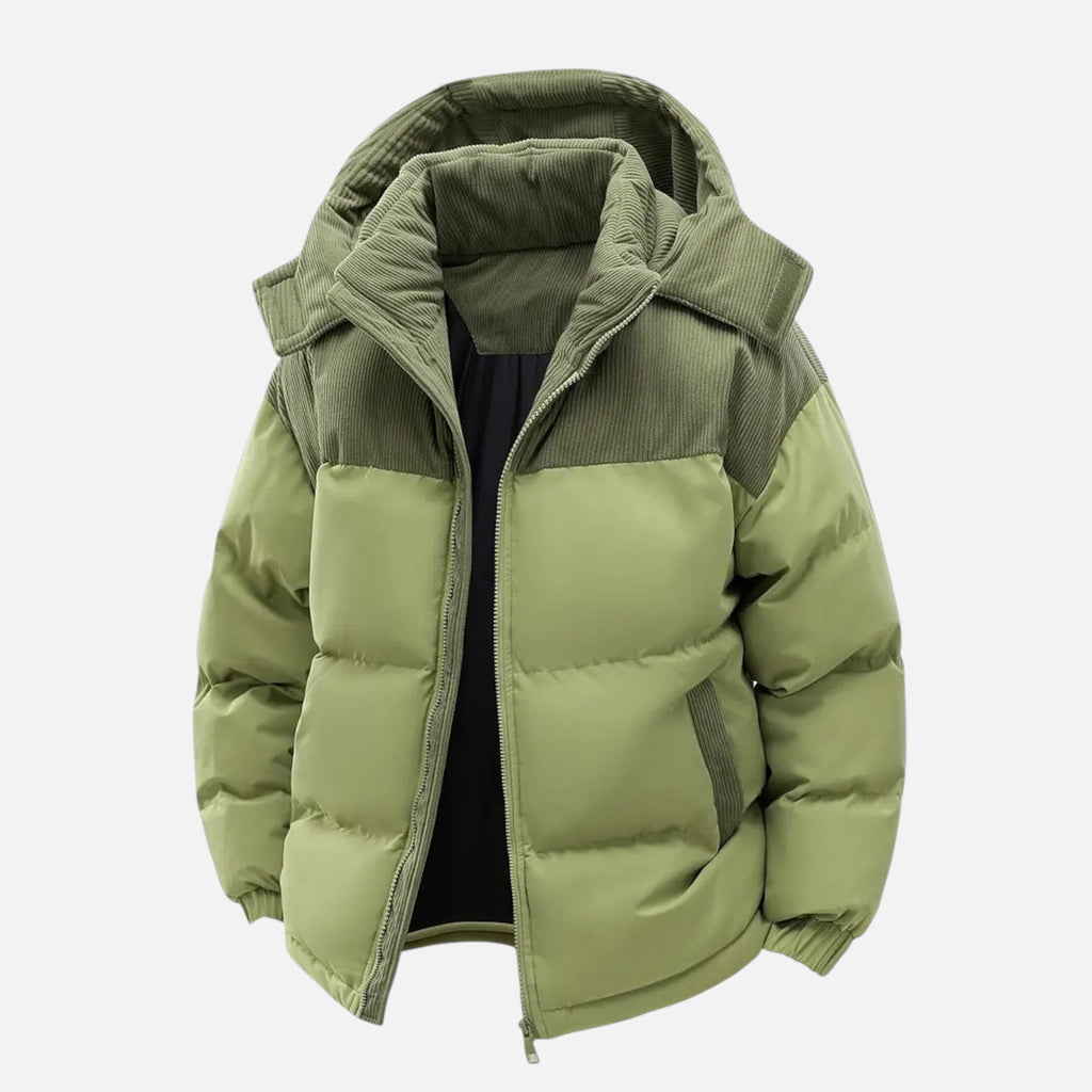 Archer | Men's Colour-Block Hooded Jacket With Hood | Winter