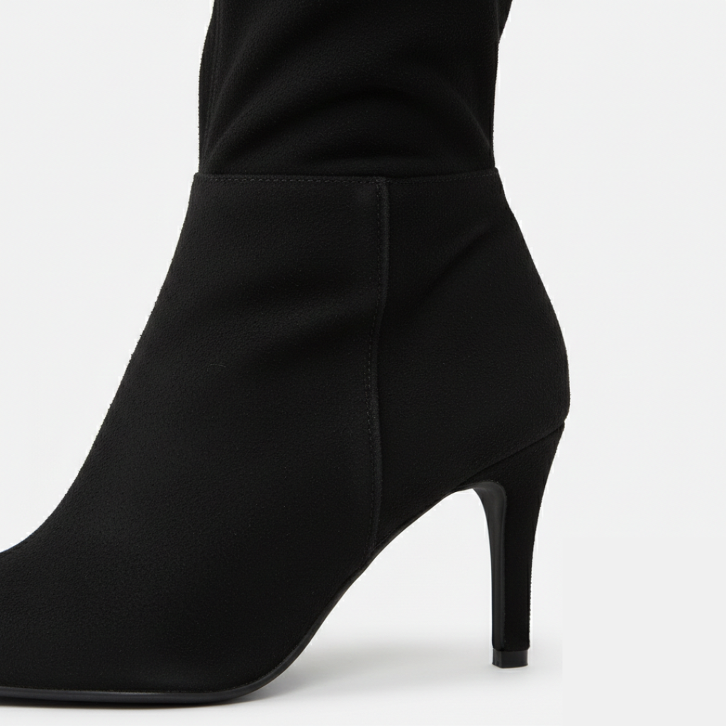 Aurielle | Women's Suede Over-the-Knee Boots With Block Heel | Glamorous