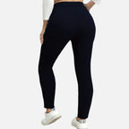 Ava | Women's  Plus Size Knit Trousers With Pockets And Slim Fit | Everyday