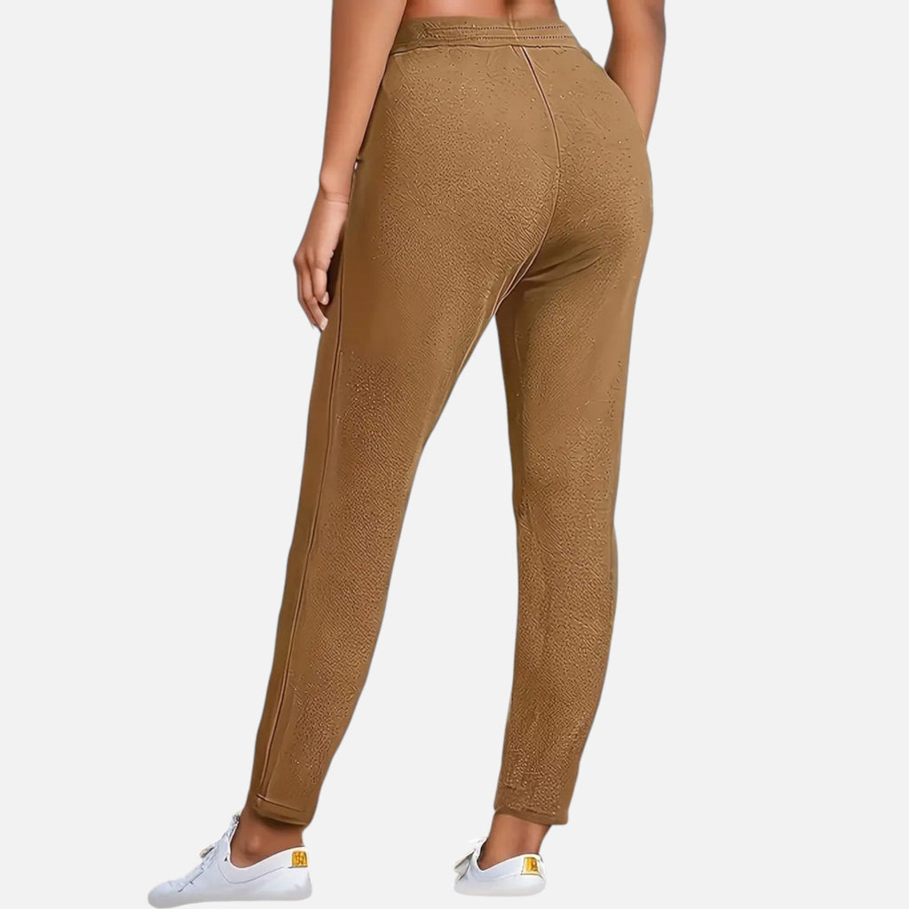 Ava | Women's  Plus Size Knit Trousers With Pockets And Slim Fit | Everyday