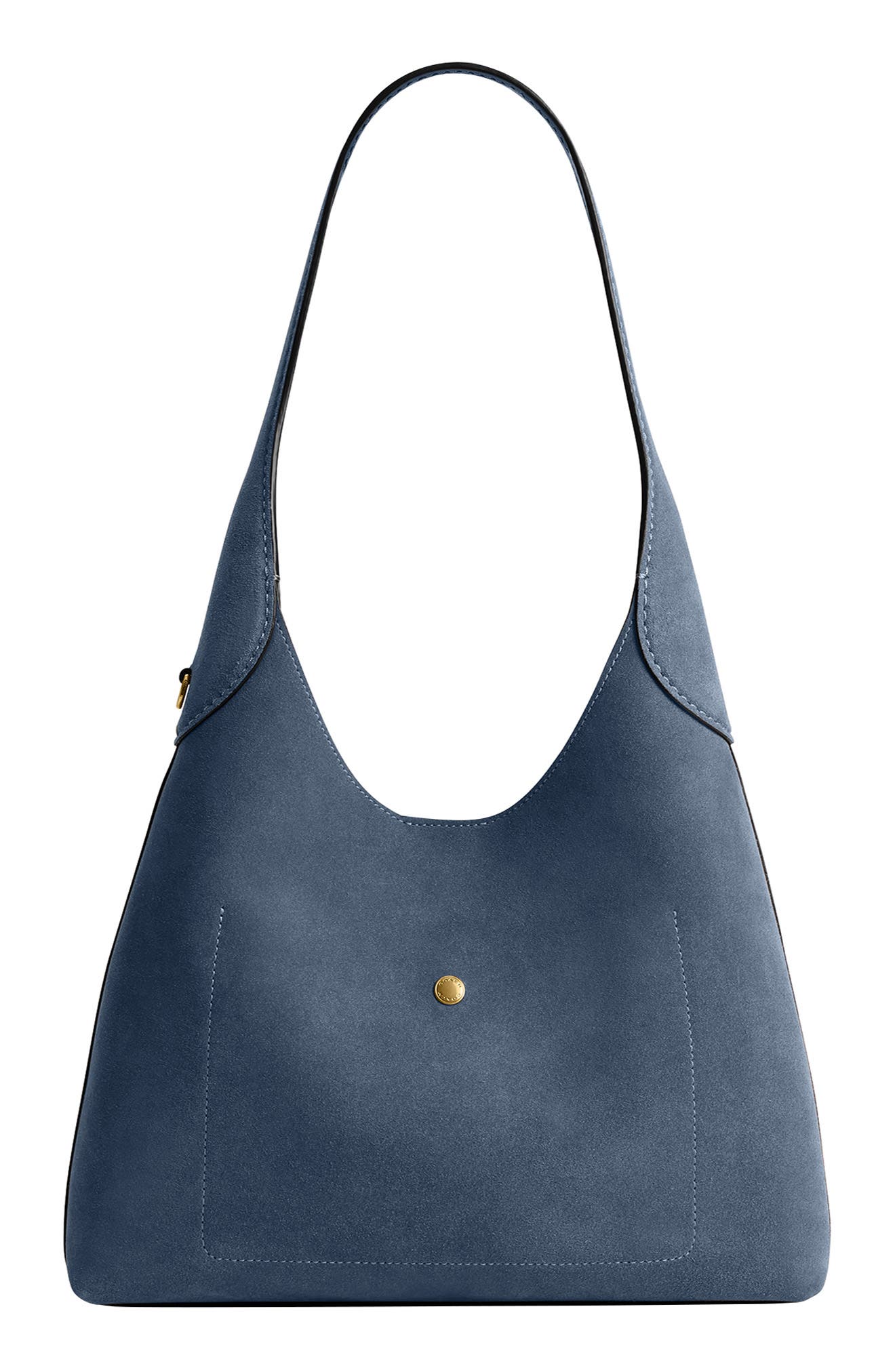 Ava | Women's Shoulder Bag With Gold Hardware And Exposed Seams | Chic