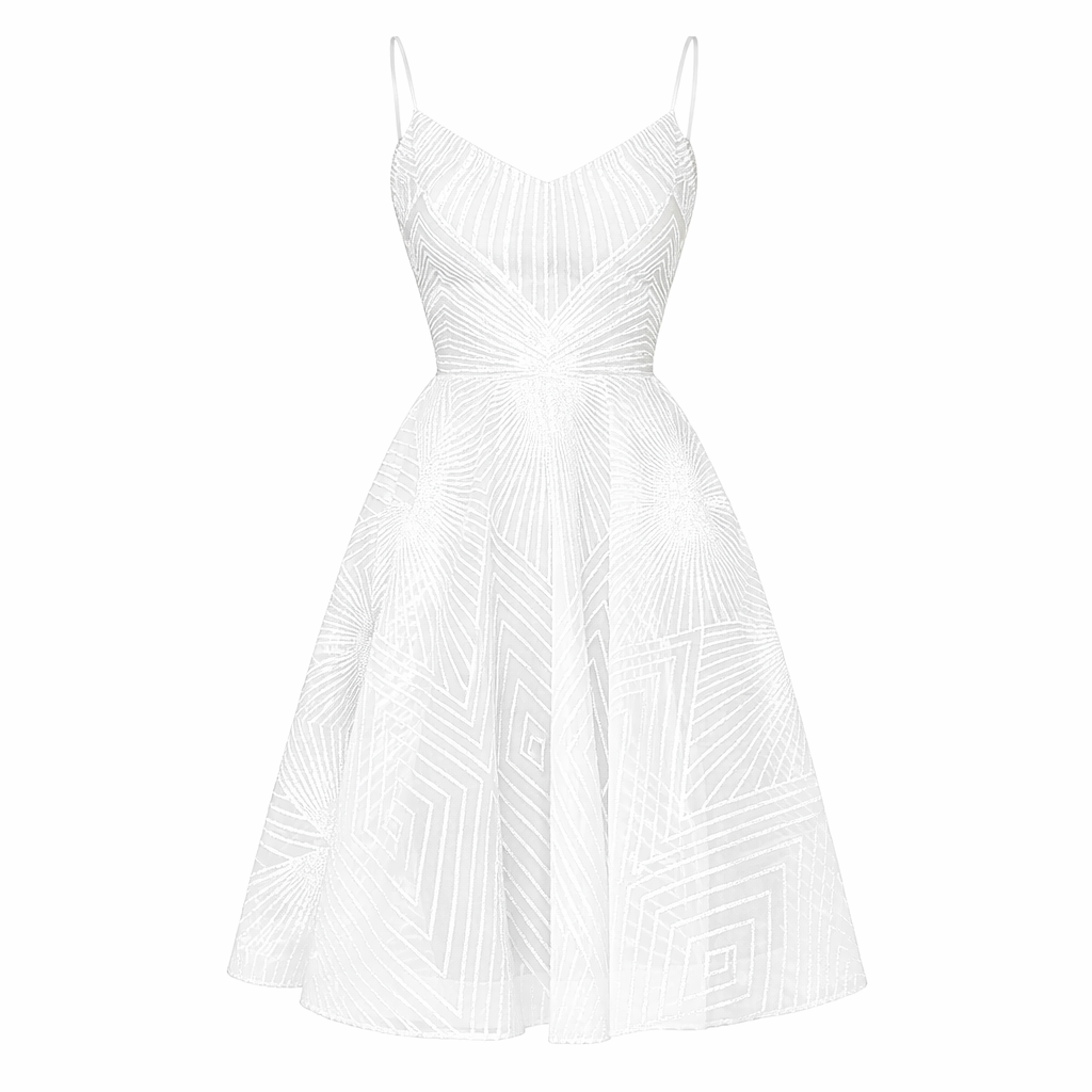 Belén | Women Cocktail Dress With Sequin Bodice And Satin Skirt | Evening Style