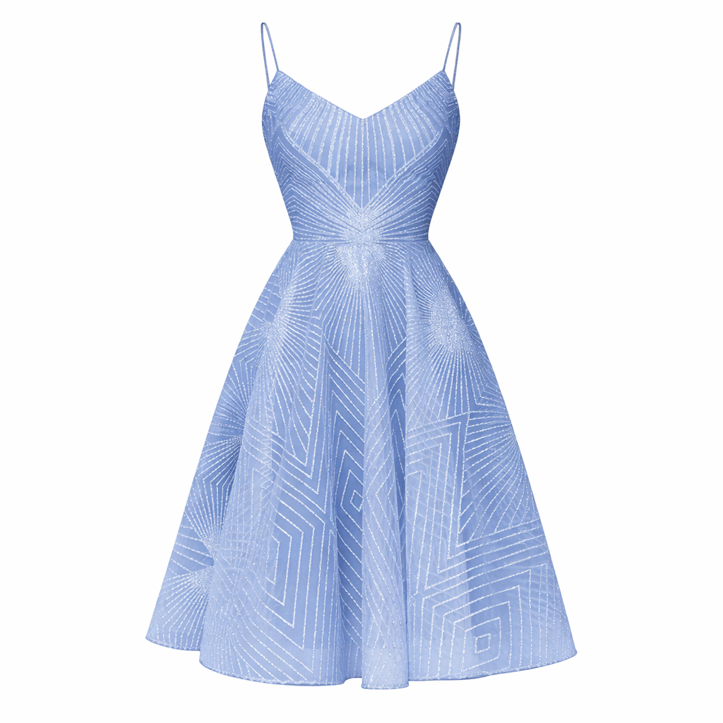 Belén | Women Cocktail Dress With Sequin Bodice And Satin Skirt | Evening Style