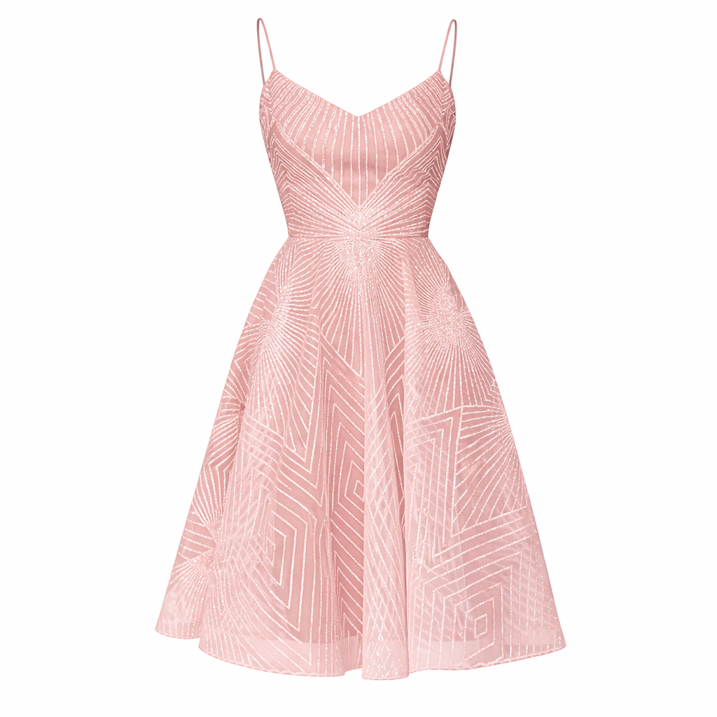 Belén | Women Cocktail Dress With Sequin Bodice And Satin Skirt | Evening Style