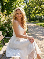 Belén | Women Cocktail Dress With Soft Ruffle Accents And Graceful Fit | Elegant Style