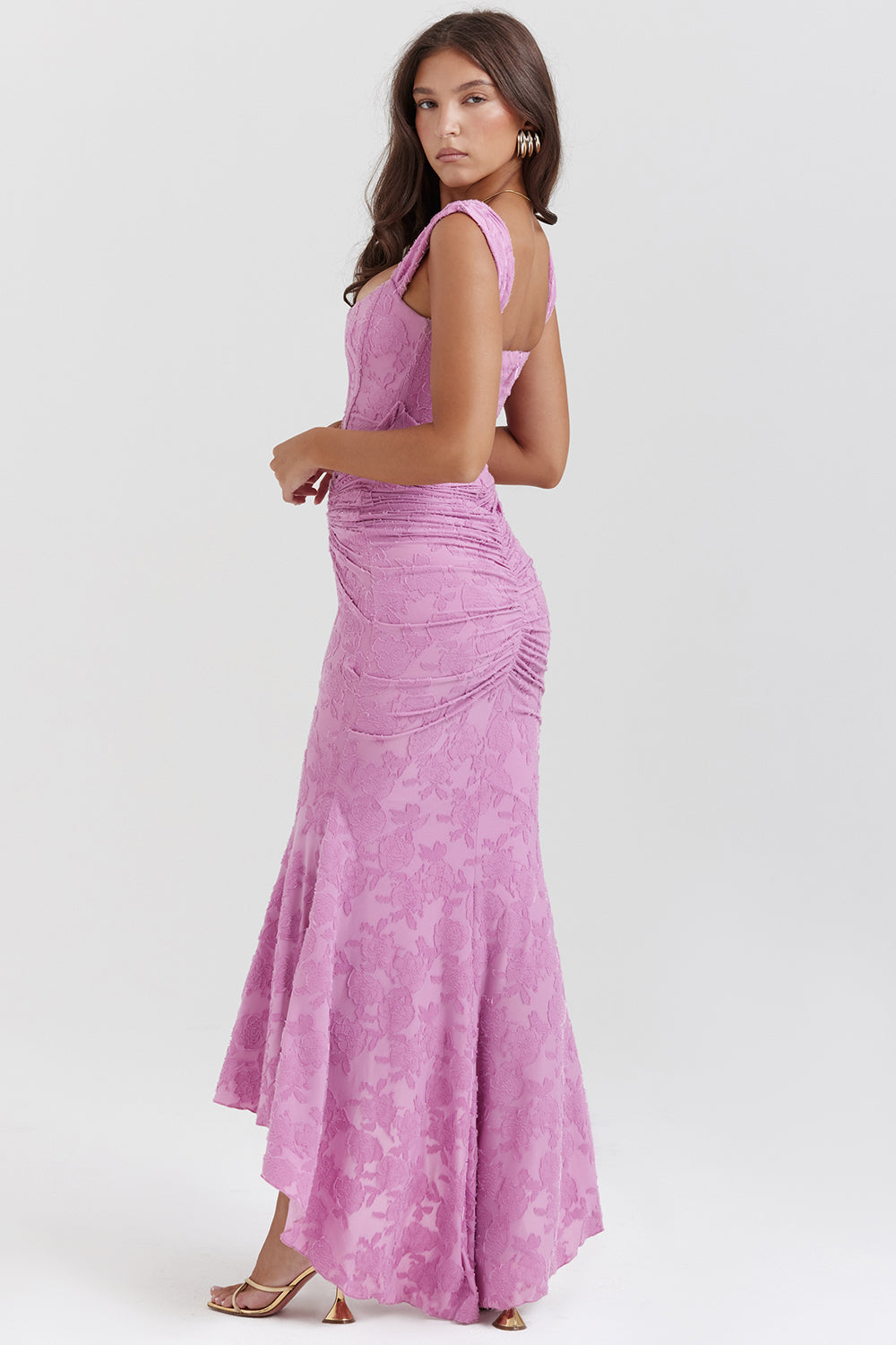 Boheme | Women's Cocktail Dress With Lace Bodycon Design And Ruched Waist Detail | Party