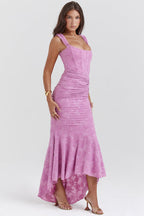 Boheme | Women's Cocktail Dress With Lace Bodycon Design And Ruched Waist Detail | Party