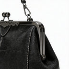 Camila | Women’s Crossbody Bag With Classic Clasp Closure And Contrast Stitch Detail | Retro