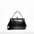 Camila | Women’s Crossbody Bag With Classic Clasp Closure And Contrast Stitch Detail | Retro