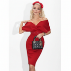 Catalina | Women Cocktail Dress With Lace Detail And Satin Finish | Party Style