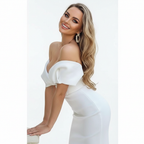 Catalina | Women Cocktail Dress With Lace Detail And Satin Finish | Party Style