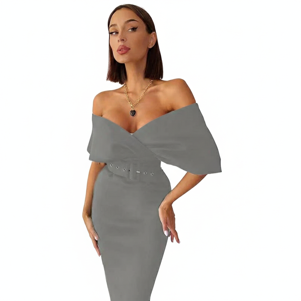 Catalina | Women Cocktail Dress With Lace Detail And Satin Finish | Party Style