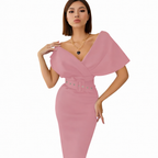 Catalina | Women Cocktail Dress With Lace Detail And Satin Finish | Party Style