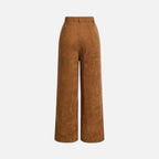 Charlotte | Women's Corduroy-Style Straight-Leg Trousers With Pockets | Modern
