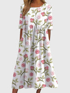 Clara | Women’s Formal Dress With Floral Embroidery And Relaxed Fit | Elegant