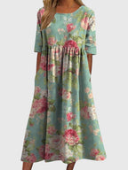 Clara | Women’s Formal Dress With Floral Embroidery And Relaxed Fit | Elegant