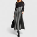 Clara | Women’s Formal Dress With Long Sleeves And Pleated Maxi Skirt | Elegant