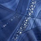 Clara | Women's Sparkle Dress With V-Neck And Flowing Swirl Print | Elegant