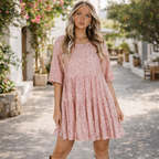 Coco | Women's Sparkle Dress With Sequin Fabric And Tiered Mini Silhouette | Party