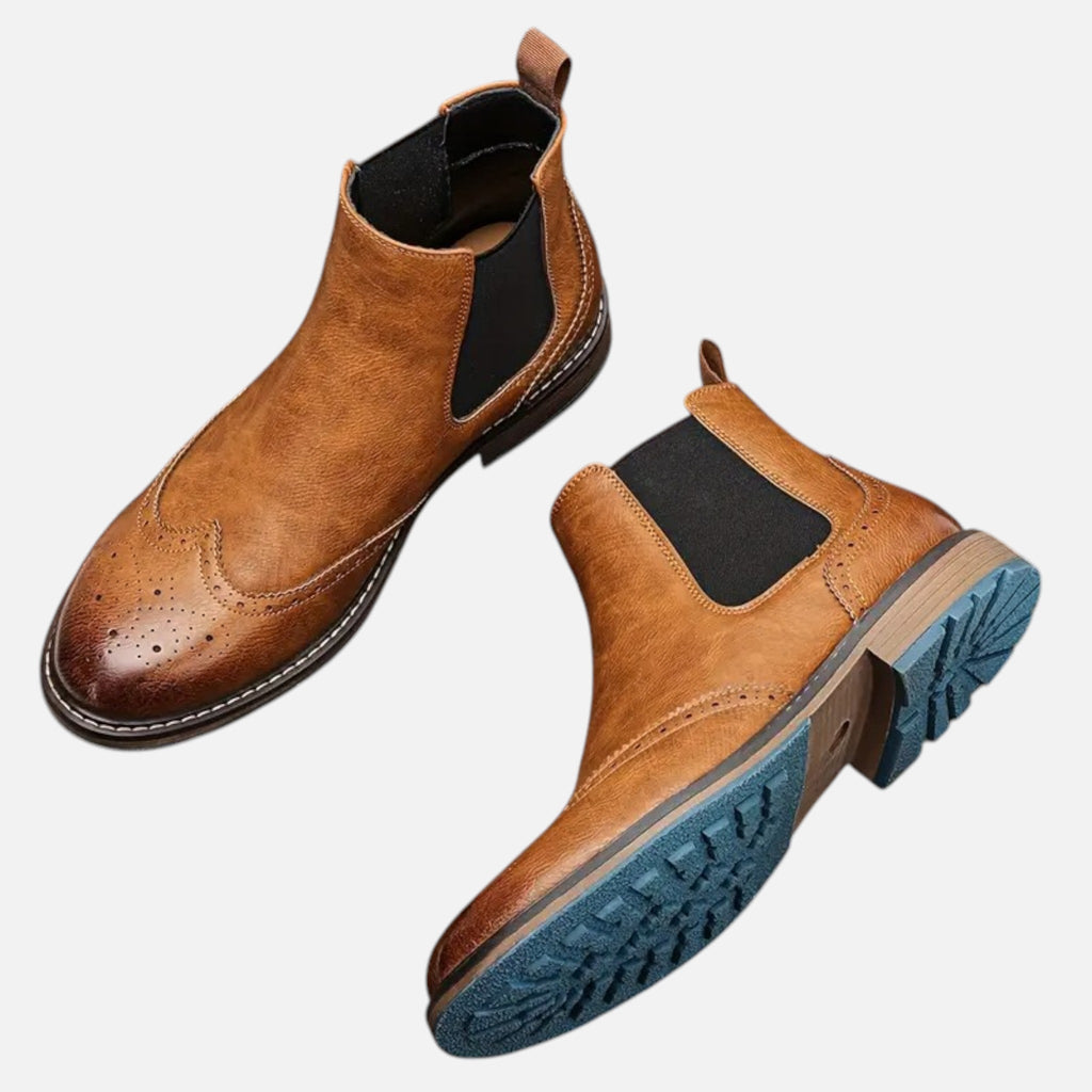Dawson | Men's Chelsea Boots With Elastic Side Panels And Pull Tab | Classic