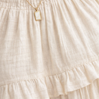 Delilah | Women's Day Dress With Halter Neck Design And Ruffle Trim Detail | Elegant
