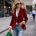 Eva | Women Velvet Jacket With Tailored Fit | Elegant Jacket Style