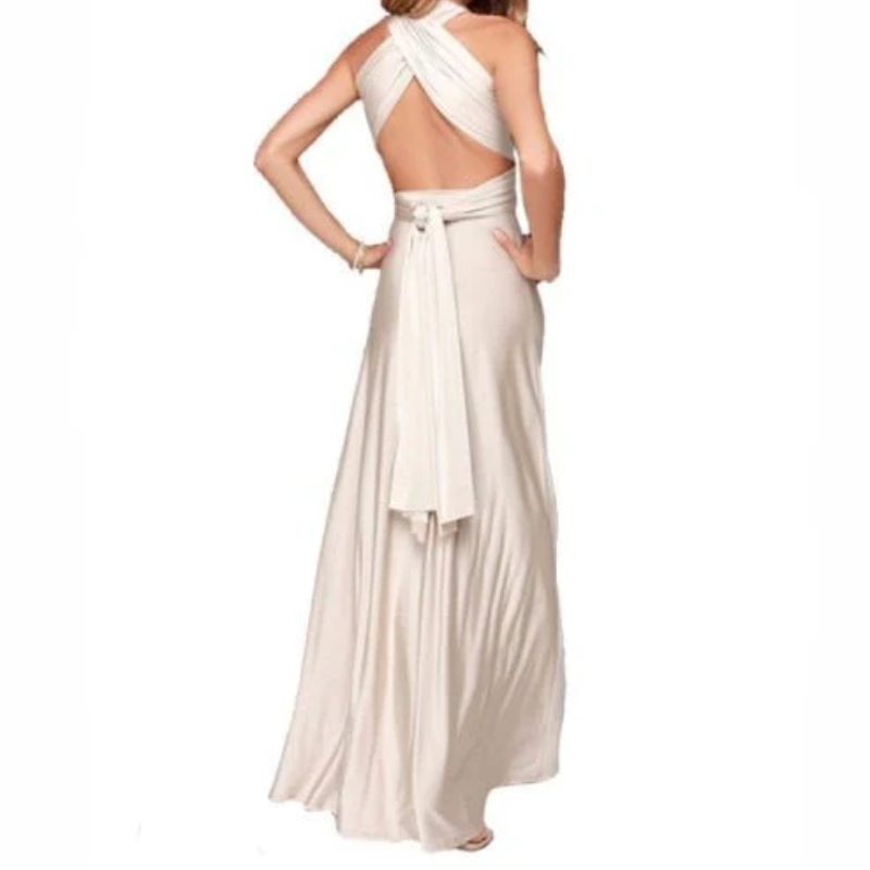 Irma | Women’s Graduation Dress With Halter Neck And Wrap Waist | Elegant