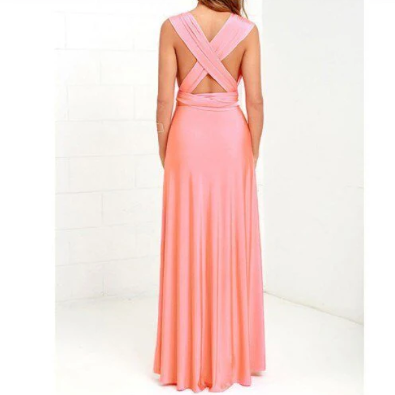Irma | Women’s Graduation Dress With Halter Neck And Wrap Waist | Elegant