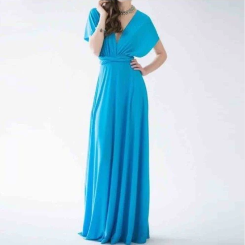 Irma | Women’s Graduation Dress With Halter Neck And Wrap Waist | Elegant