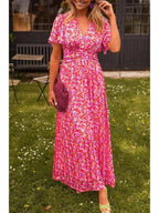 Isabelle | Women's Summer Dress With Flutter Sleeves And Floral Print | Romantic