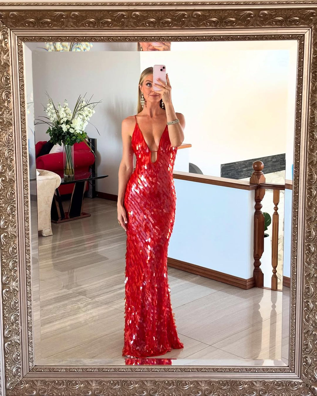 Kalea | Women's Sparkle Dress With Sequin Design And Backless Straps | Glamour