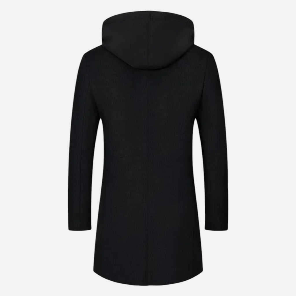 Liam | Men's Hooded Trench Coat With Pockets | Urban