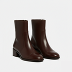 Liora | Women's Ankle Boots With Pointed Toe And Block Heel | Elegant