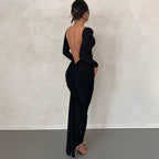 Luna | Satin Graduation Dress for Women | Elegant High-Slit Evening Gown