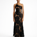 Luna | Women’s Graduation Dress With One-Shoulder Detail And Floral Appliqué | Elegant