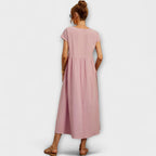 Magnolia | Women’s Day Dress With Short Sleeves And Relaxed Fit | Casual