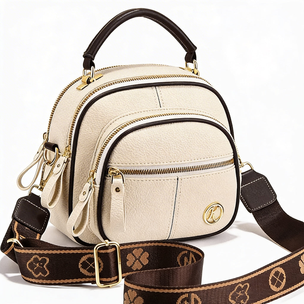 Maren | Women’s Crossbody Bag With Multiple Zipper Pockets And Defined Stitching | Urban