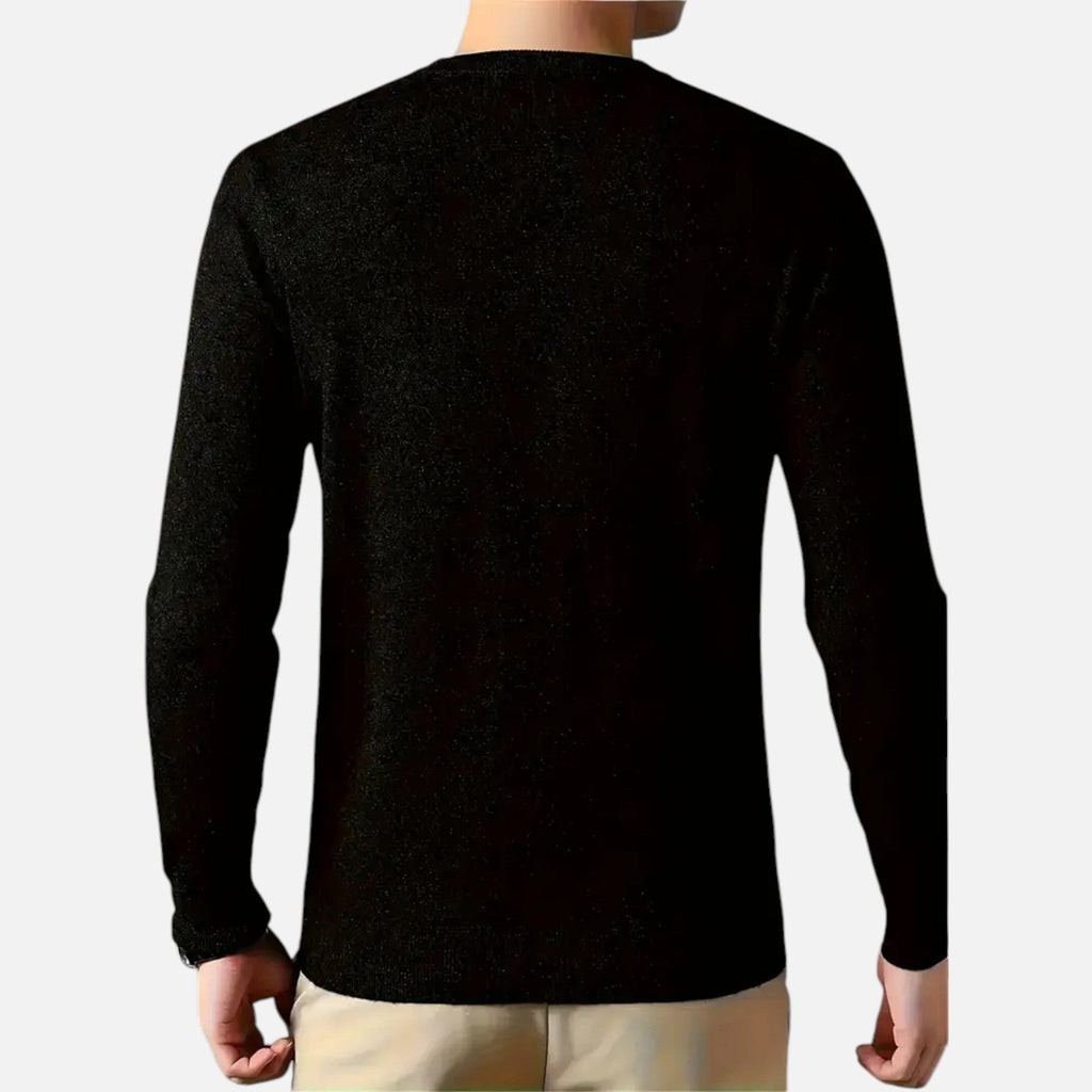Mason | Men's Knit Cardigan With Long Sleeve And V Neck | Timeless