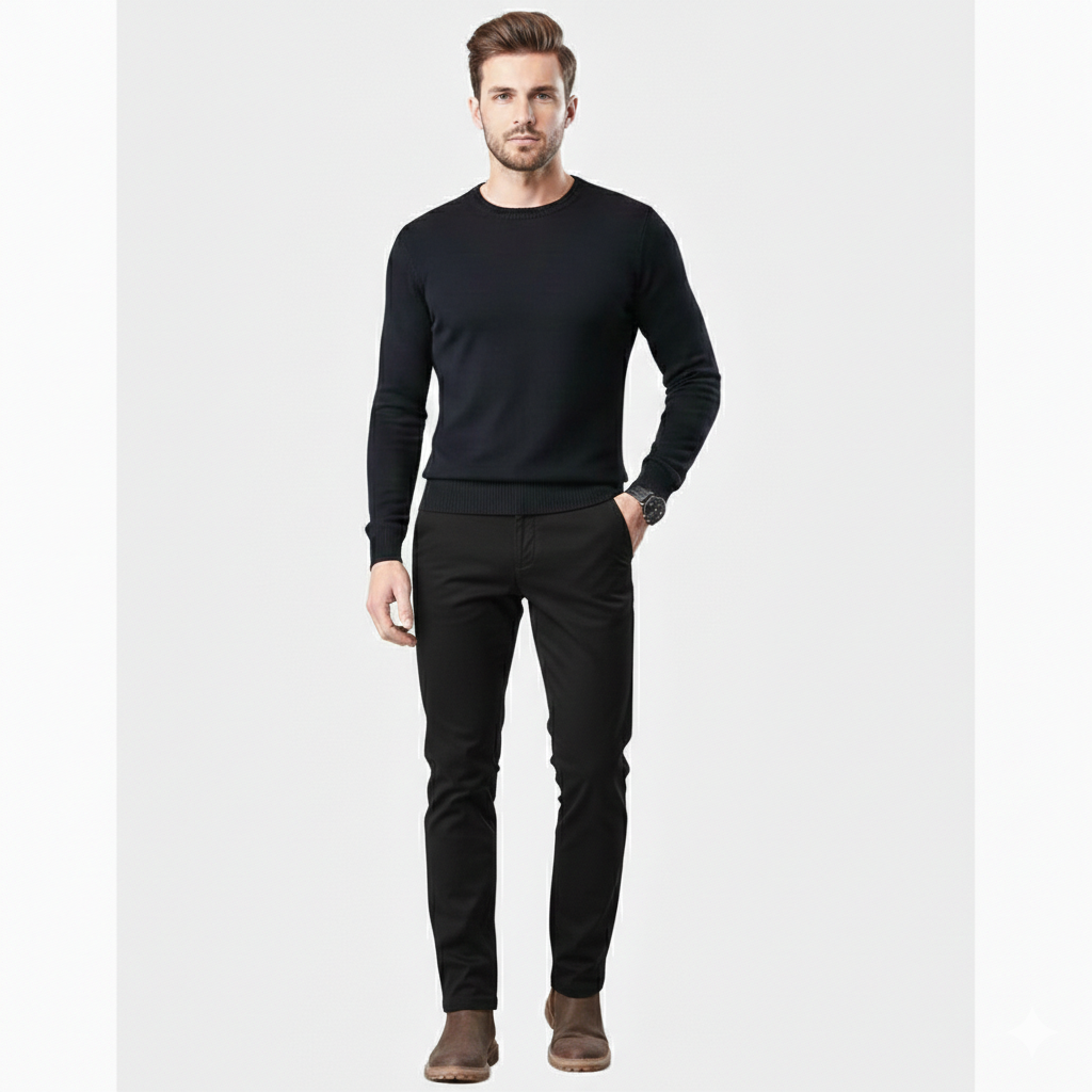 Mason | Men’s Mid-Rise Corduroy Trousers With Pockets And Pleats | Smart
