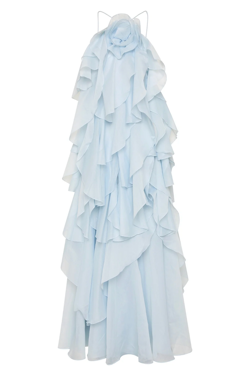 Nephele | Women’s Graduation Dress With Halter Neck And Ruffles | Elegant
