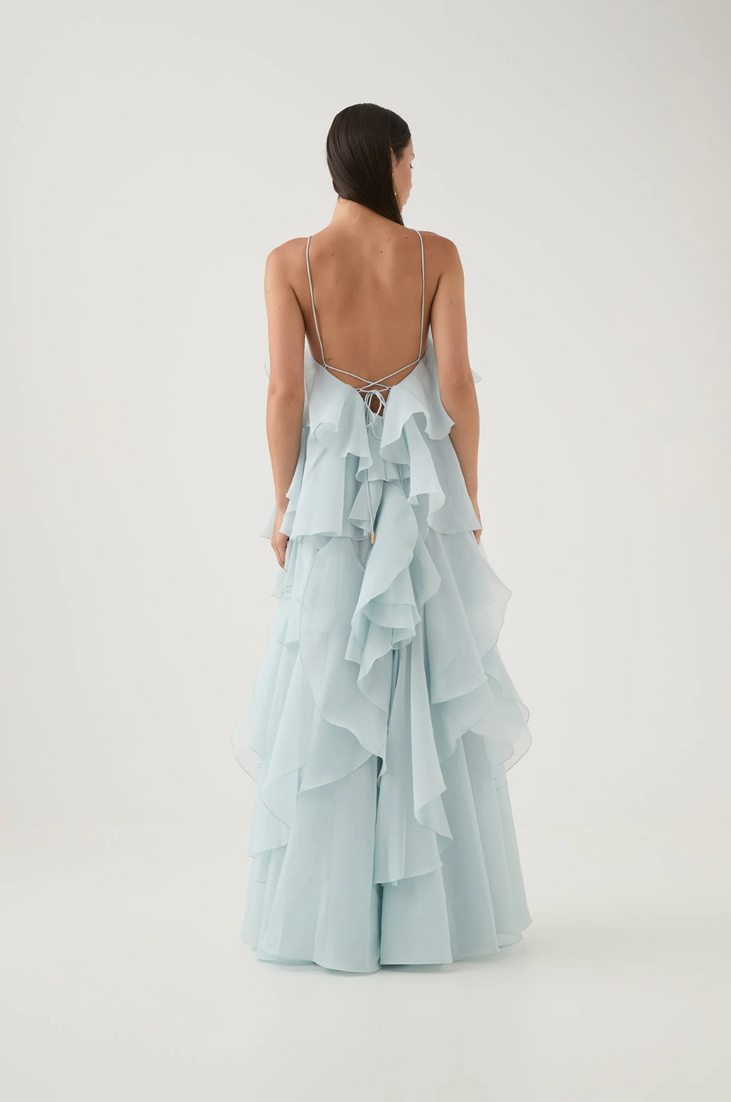 Nephele | Women’s Graduation Dress With Halter Neck And Ruffles | Elegant