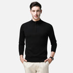 Noah | Men's Wool-Blend Quarter-Zip Sweater With High Neck | Modern
