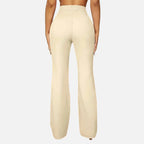 Olivia | Women's High-Waist Trousers With Pleats And Wide Leg | Elegant