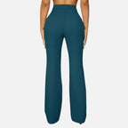 Olivia | Women's High-Waist Trousers With Pleats And Wide Leg | Elegant