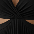 Rhiannon | Women's Sparkle Dress With V-Neckline And High Waist Design | Elegant